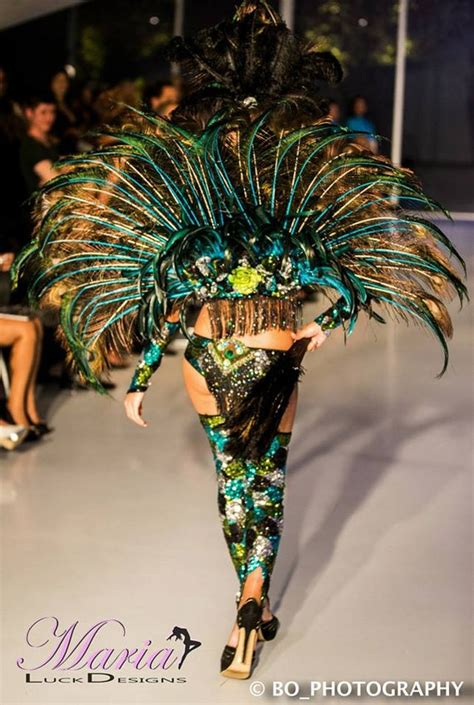 Peacock Showgirl Dance Costume Samba Fitness Competition Go Go
