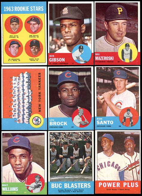 Absolutely loaded with stars & hof'ers!! Lot Detail - 1963 Topps Baseball Group of (240) Cards with Stars, Rookies and HOfers Plus (30 ...