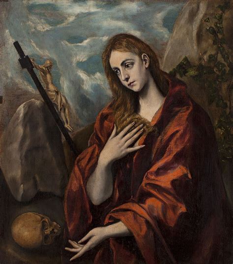 María Magdalena Penitente By El Greco Maria Magdalena Oil On Canvas