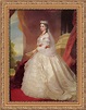 Retrato de Carlota de Sajonia-Coburgo-Gotha (1840-1927) Princesa de ...