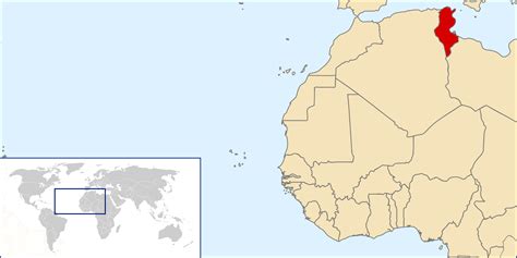 Tunisia detailed location map. Detailed location map of ...