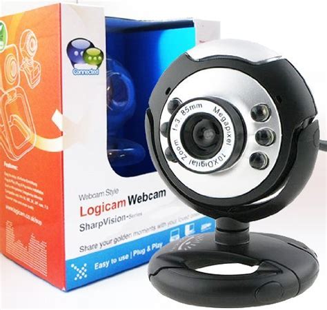 Logicam Webcam Webcam With Built In Mic Led Lights Plug And Play