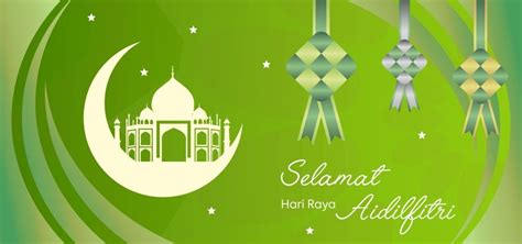 Enjoy the festive spirit by sending them our warm online greetings. Background Green Selamat Hari Raya Happy Festival ...