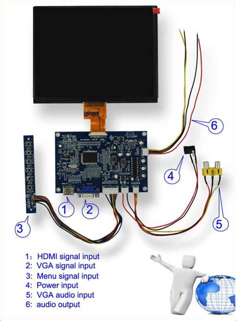 The first step in getting the lcd character display working is to wire it up to the arduino. Pillow Tft Lcd Color Monitor Wiring Diagram