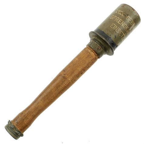 Original German Wwi Model 1917 Stick Grenade With Full Markings And 19