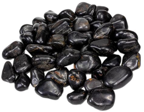 Tumbled Natural Black Onyx Stones Black Onyx Tumbled Black Etsy