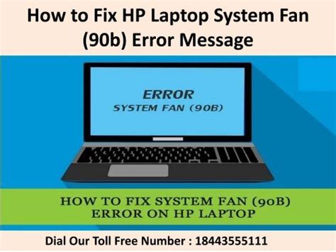 1844355 5111 How To Fix Hp Laptop System Fan 90b Error Message