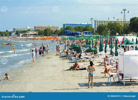 Sunny Day In Mamaia Romania Editorial Stock Image Image