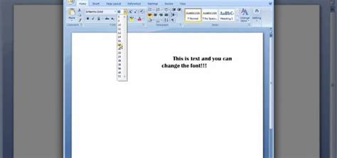 How To Change Font Size In Word Select The Text Or Cells With Text