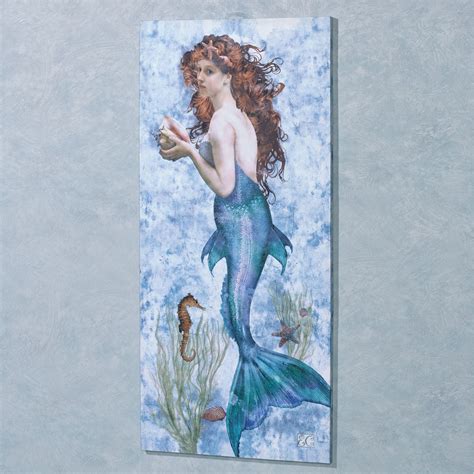 Coastal And Tropical Canvas Wall Art Mermaid Canvas Tropical Canvas