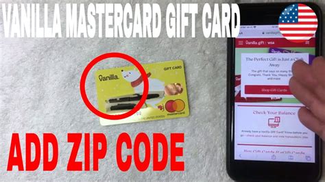 How To Register Zip Code On Vanilla Mastercard Gift Card Youtube