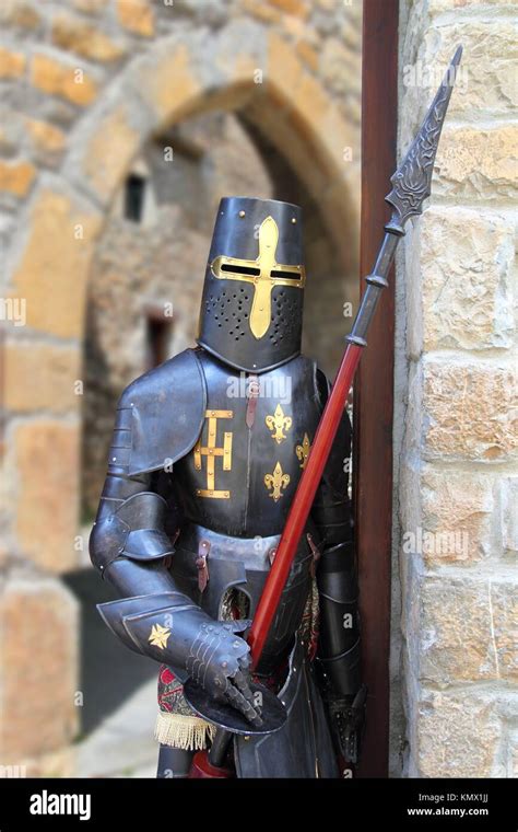Medieval Warrior Soldier Metal Protective Wear Swordman Stock Photo Alamy