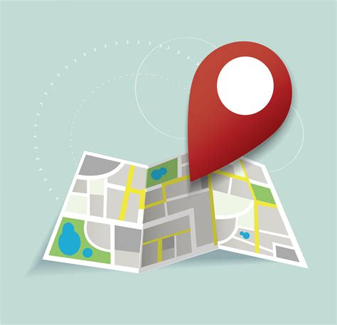 You Are Here Pin Location Icon And Map Vector The Concept Of Travel