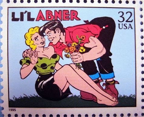 1934 Lil Abner And Daisy Mae Scragg Comics Characters Stamp 2450