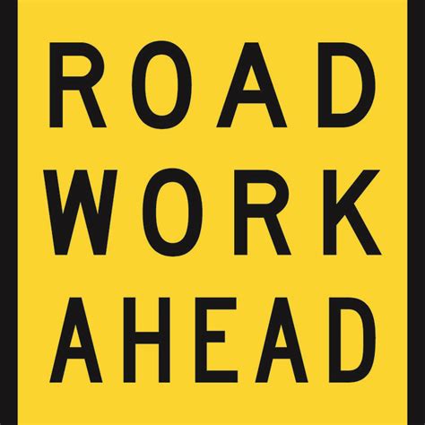 Road Work Ahead Sign Swf Group