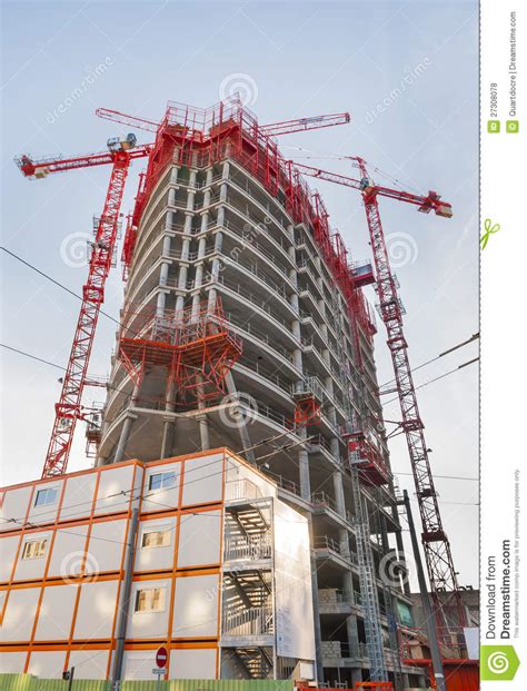Office Building Under Construction Stock Photo Image Of Contractor