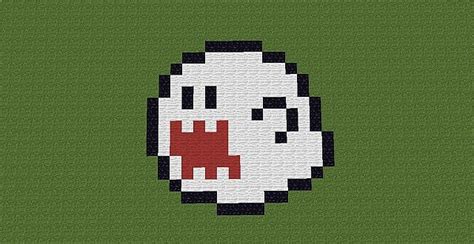 Ghost Pixel Art Minecraft Map
