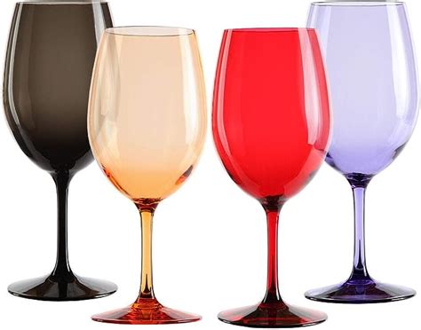 Lily S Home Unbreakable Acrylic Wine Glasses Made Of Shatterproof Tritan Plastic