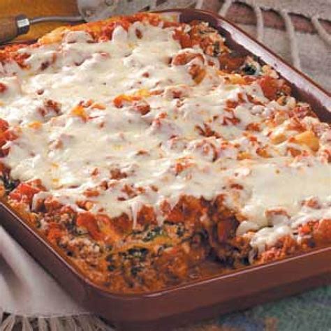 Beef And Spinach Lasagna Recipe Just A Pinch Recipes