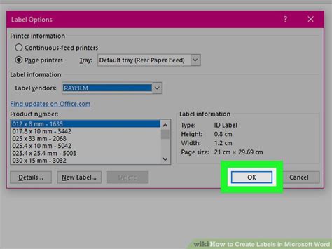 Here are the steps for making your word envelope template: How to Create Labels in Microsoft Word (with Pictures ...