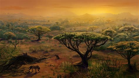 African Landscape Painting Wallpapers Top Free African Landscape