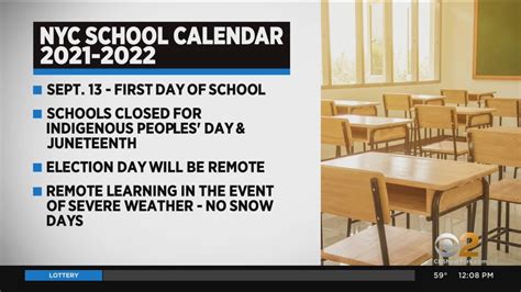 Nyc Releases 2021 22 School Calendar Youtube