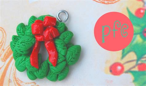 Diy colored clay, 24 color diy creative street model clay, soft molded oven baking clay and tutorial. DIY Holiday Wreath Polymer Clay Charm Tutorial