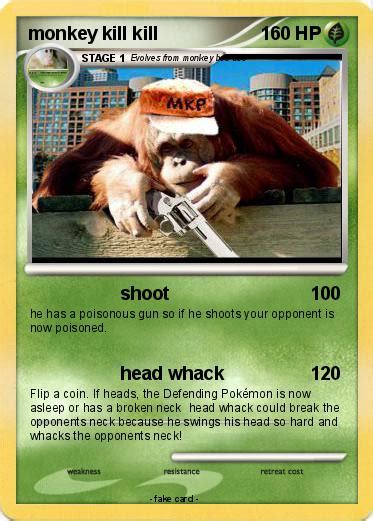 Mankey requires 50 to evolve to primeape. Pokémon monkey kill kill - shoot - My Pokemon Card