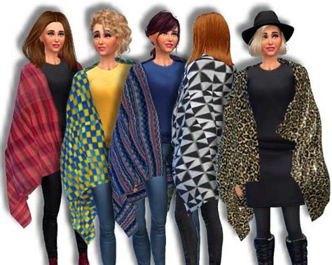Blanket Cape By Oldbox At All 4 Sims Sims 4 Updates
