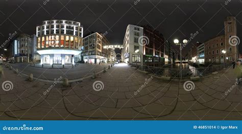 Hamburg 360 Degree Panorama Street View Editorial Stock Image Image