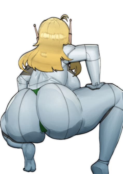 Rule 34 Back View Casual Cave Story Curly Brace Doublehero Female Grey Skin Gynoid Humanoid