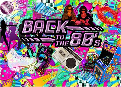 Sunlit Back To The 80s Photo Backdrop 80s Themed Party