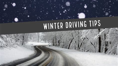 Winter Driving Tips Robert J Debry