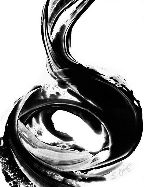 Black And White Painting Bw Abstract Art Artwork High