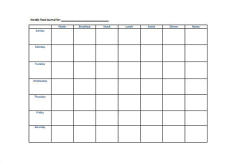 A food log or a log of any kind as a matter of fact, is used to keep a tab on all that you do. 33+ Food Log Templates - DOC, PDF, Excel | Free & Premium ...