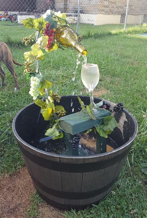 Wine Bottle Fountain Diy Water Fountain Diy Garden Fountains Water