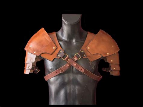 Leather Splint Pauldron Leather Armor Br