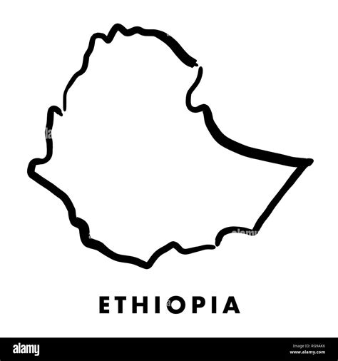 Ethiopia Map Black And White Stock Photos And Images Alamy