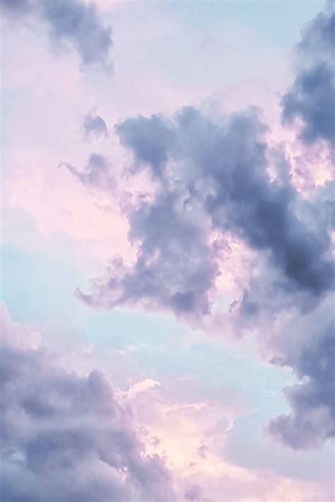 Download Solid Pastel Color Purple Sky Wallpaper