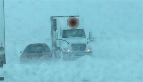 Blizzard In North Dakota Shuts Down Interstates Leaves Motorists