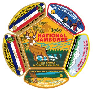 National Scout Jamboree Patches Great Smoky Mountain Council