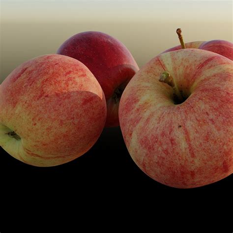 Natural Apples Free Vr Ar Low Poly 3d Model Cgtrader