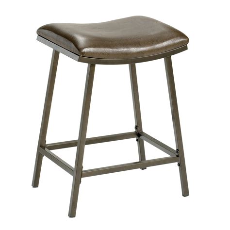 Hillsdale Backless Bar Stools 24 To 30saddle Counterbarstool With