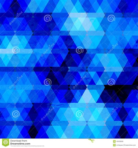 Abstract Blue Geometric Background Stock Vector Illustration Of