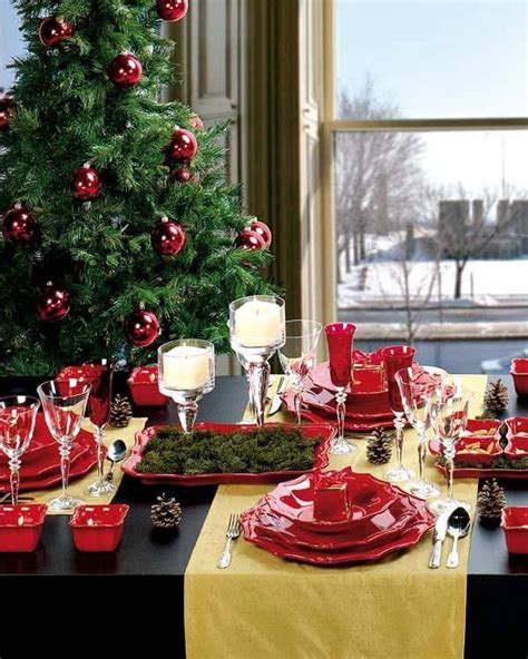 20 Wonderful Christmas Dinner Table Settings For Merry Holidays Mesa