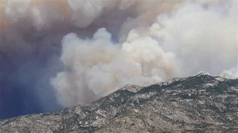 Bighorn Fire Timelapse Giant Smoke Plumes Erupting Over Sanmaniego