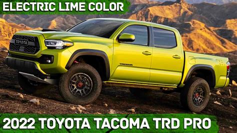 2022 Toyota Tacoma Trd Pro Lime Green