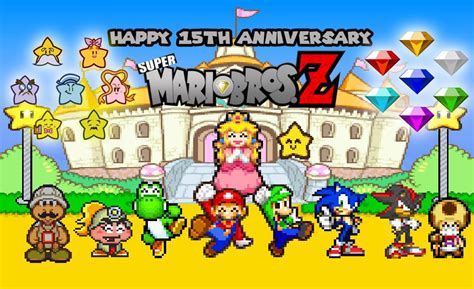 Happy 15th Anniversary Super Mario Bros Z By Supercharlie623 Happy