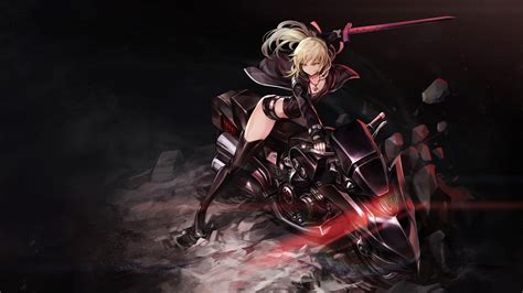 2560x1440 Resolution Saber Alter Anime Character Wallpaper Fate