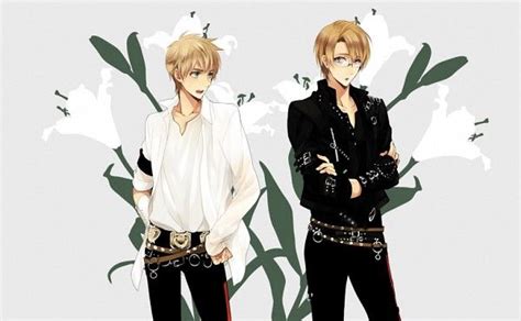 Opposite Twins Hetalia Anime Anime Guys